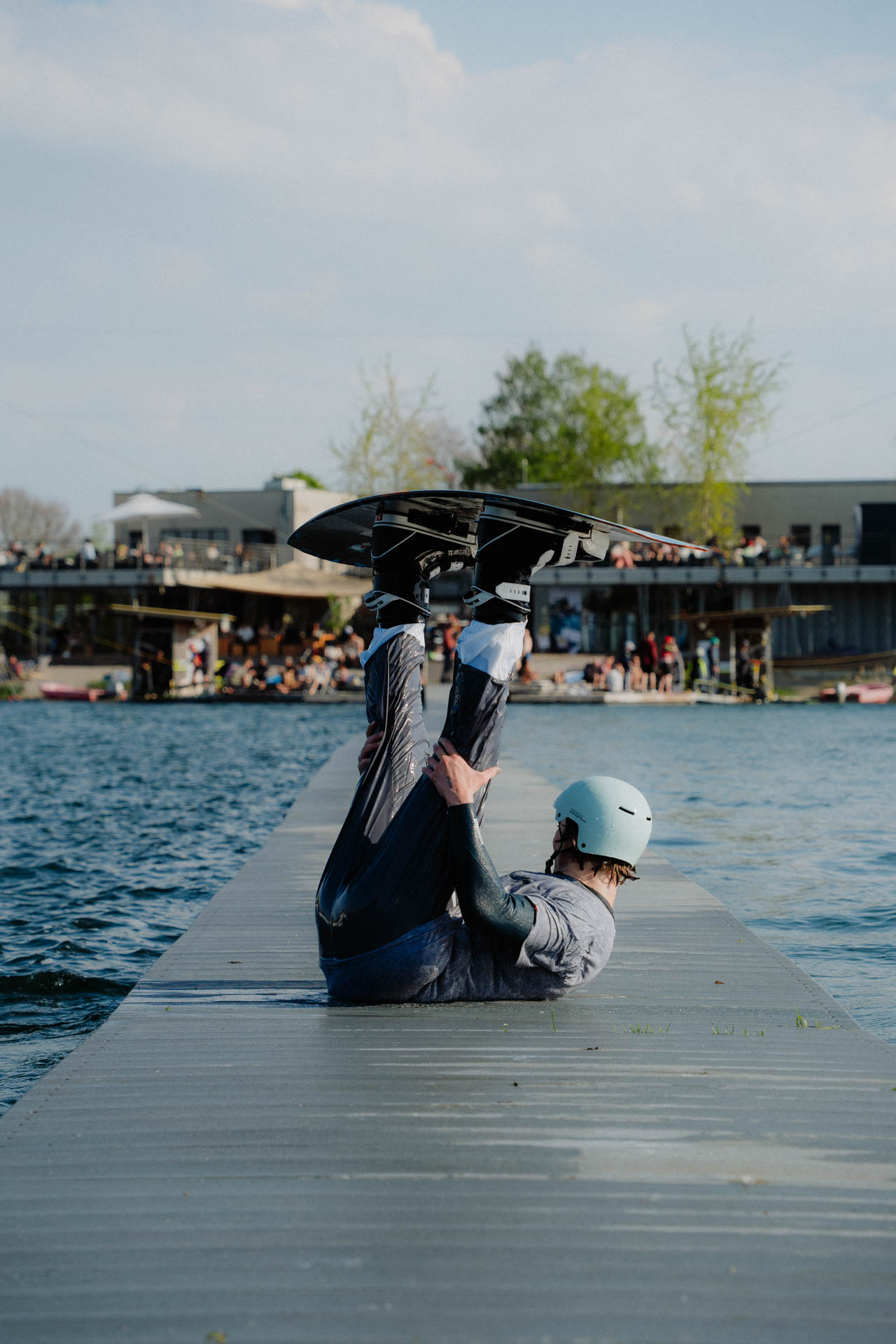 Die Wakeboardanlage Turncable in Thannhausen, das Foto ist im Rahmen der Business- und Eventfotografie entstanden